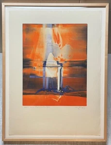 Original SERGIO MOYANO 'Door to A Compassionate Life' ABSTRACT Monotype PAINTING - Picture 1 of 13