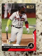 2020 TOPPS NOW RED PARALLEL NLCS CARD 10/10 ATLANTA BRAVES MARCELL OZUNA #418