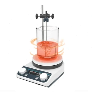 Lab Magnetic Stirrer Magnetic Hotplate Stirrer with Bracket Temp Sensor 280℃ - Picture 1 of 9