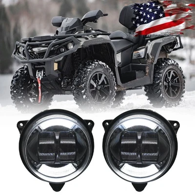 LED Headlight Low Beam with DRL For Can-Am Outlander 650 2013-2018 Gen 2 STD, XT - Image 1 of 4