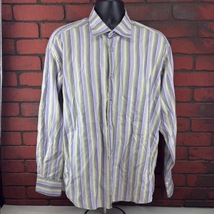 Marcello Sport Men's XL Striped Dress Shirt - Picture 1 of 7