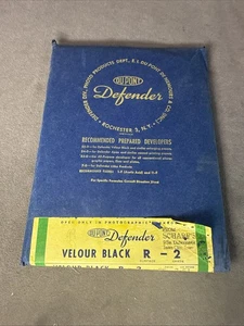 PAPEL FOTOGRÁFICO VINTAGE DUPONT VELOUR NEGRO R-2 5" X 7" Caja abierta - Imagen 1 de 7