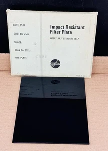 Vintage Jackson Products Impact Resistant 4.5" X 5.25" Filter Plate Shade 10 - Picture 1 of 3