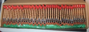 SEHR GUTES ORIGINAL SET 88 ORIGINAL STEINWAY WIPPENS ABGEWINKELTER ABSATZ VON EINEM MODELL D - Bild 1 von 11