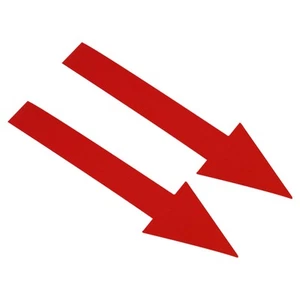 12Pcs 6" L Directional Arrow Sticker Self Adhesive Decal Sign Red - Picture 1 of 6