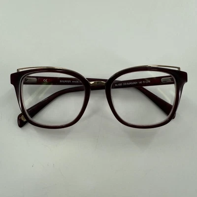 Marcos de gafas Balmain BL1083 C03 Borgoña 51-18-140 Hecho en Francia Estuche Tela Foto 1 de 4