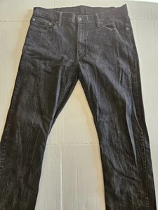 Levi's 514 Jeans Herren 36x32 Schwarz Farbe Denim Straight Fit Top Zustand  - Bild 1 von 5