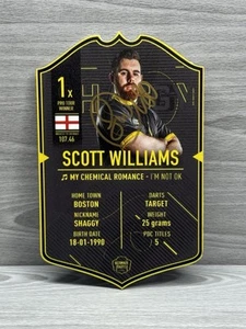 Tarjeta autógrafa firmada por Scott Williams Ultimate Darts  - Imagen 1 de 3