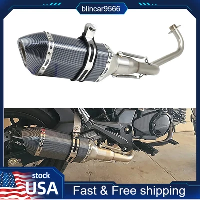 Sistema de escape completo para Honda Grom 125 2013-2025 silenciador deslizable en tubo DB Kill Foto 1 de 4