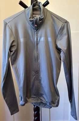 Jersey térmico de manga media larga Castelli Pro gris níquel para hombre talla mediana nuevo con etiquetas Foto 1 de 4