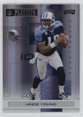 2007 Playoff NFL Playoffs Black Holofoil /10 Vince Young #97 - Image 1 of 2
