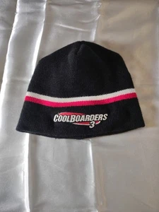 Raro berretto vintage Cool Boarders 3 | a righe nere, rosse e bianche nuovo senza etichette - OSFM - Foto 1 di 9