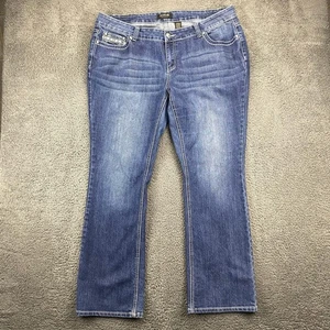 Jeans ZCO Premium Mujer 18W Azul Denim Bolsillos Embellecidos Bootcut Jeans - Imagen 1 de 13