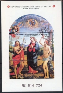 Order of Malta 1991 : Christmas - Good Very Fine MNH Sheet - Picture 1 of 1