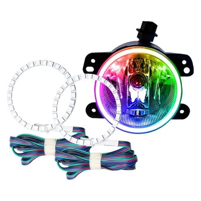 LED Fog Lights Halo Ring Lights ColorSHIFT For 2011-2012 Dodge Charger Foto 1 de 4