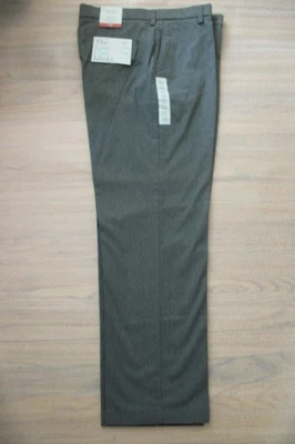 NUEVO CON ETIQUETAS - Pantalones Croft & Barrow para hombre 32 x 30 frente plano ajuste clásico - gris medio Foto 1 de 4