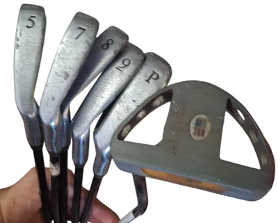 USKG UL4 Iron Set 5, 7, 8, 9, PW + Putter Kid Power Junior Graphite Shafts - Image 1 of 4