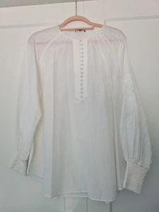 Weiße Bluse Massimo Dutti Gr.44 Bohemian - Bild 1 von 13