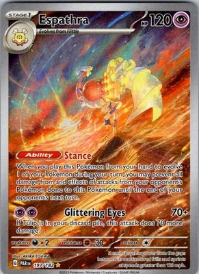 Espathra - Illustration Rare SV04: Paradox Rift 197/182 NM - Image 1 of 2
