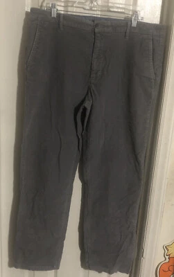 Pantalones informales de pana grises de diseño americano Izod para hombre 36x32 usados Foto 1 de 4