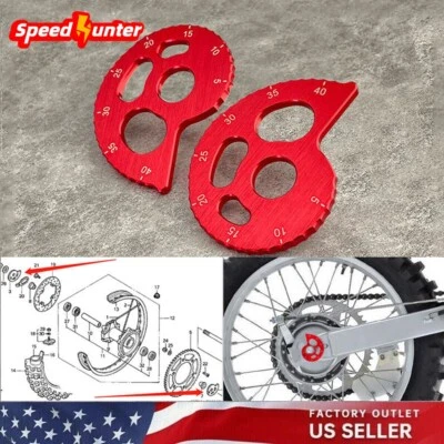 Chain Adjuster For HONDA XR 230/250/400 Motard XR250L XR600R XR650L CRF 230M/L - Image 1 of 4