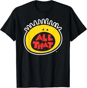 Licensed Nickelodeon Nick Rewind "All That" Shirt ADULT unisex Large Black - Picture 1 of 4