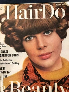 Vintage Hairdo & Beauty Hairstyle Magazine March 1968 Retro - Picture 1 of 9