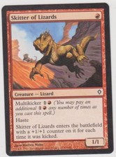 Magic MTG Tradingcard Worldwake 2010 Skitter of Lizards 91/145