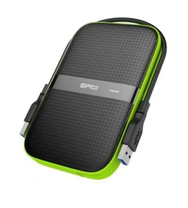 1TB Silicon Power Armor A60 stoßfest - USB3.0 - schwarz/grün Edition - Bild 1 von 4