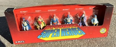 DC Comics Super Heroes Ertl Die-Cast Set Batman Superman Robin Joker Penguin Sin usar, en caja Foto 1 de 4