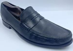 Cole Haan Grand OS Men's Shoes 10.5 Black Leather Moc Toe Penny Loafer - Picture 1 of 11