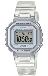 CASIO LA20WHS-7A Resin Band Quartz 50m Water Resist Digital Women CLEAR - Picture 1 of 3