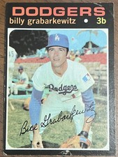 1971 Topps Baseball Billy Grabarkewitz Los Angeles Dodgers #85