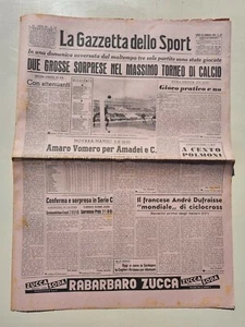 Gazzetta Dello Sport February 20 1956 Triestina-Juventus 1-0 Andre Dufraisse - Picture 1 of 1