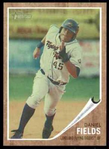 2011 Topps Heritage Minor League Green Tint Daniel Fields /620 #109 10=Fs