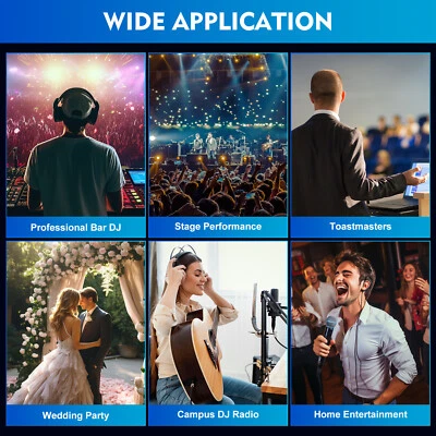 16 Channels Powered Bluetooth Studio Mixer Digital Mixer Mixing Console USB - Image 1 of 4