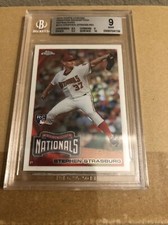 2010 Topps Chrome Wrapper Redemption Refractor Rc Stephen Strasburg #212 BGS 9