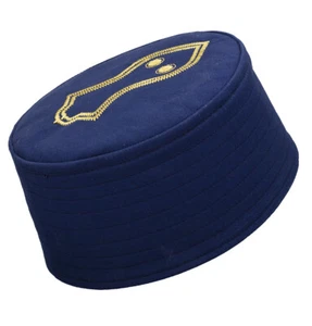 Gorra Sombrero Kufi Estructurada Islámica para Hombre | Sandalia del Profeta Muhammad (SAW) - Azul - Imagen 1 de 4