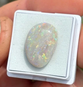 6.90 carat Olympic mine White Opal free form Australian loose gemstone Eo-548 - Imagen 1 de 10