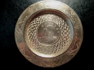 YR9 (1920) CHINA - REPUBLIC SILVER $1 L&M-77 - STERLING SILVER 4" TRAY - RARE - Picture 1 of 4