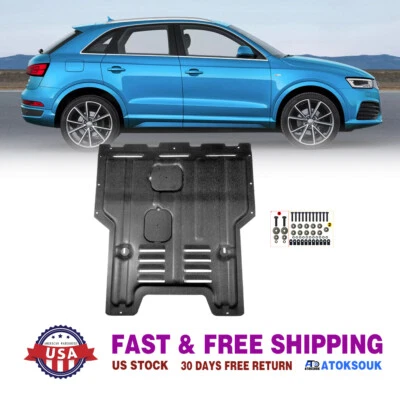 For Audi Q3 2011-2018 Under Engine Splash Guards Front Engine Mud Flaps - Image 1 of 4