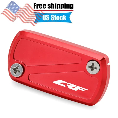Cubierta de depósito de freno delantero CNC para HONDA CRF125F/230F 150F/R 250F/R 450R/L/X/RX Foto 1 de 4