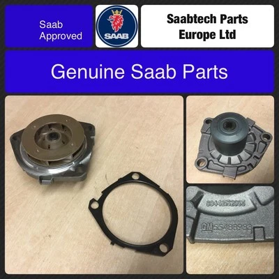 GENUINE SAAB 9-3 & 9-5 COOLANT WATER PUMP - NEW - 55568637/55488983/95528976 - Image 1 of 4