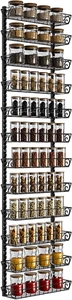 Adjustable Wall Mount Spice Rack Organizer, 12-Tier Dual-Use (Multi-Use) Hanging - Picture 1 of 12