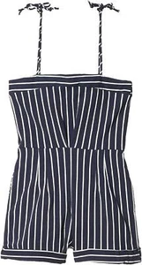 fiveloaves twofish 273493 Girl's Vintage Romper Stripe Navy 8 Big Kids - Picture 1 of 1