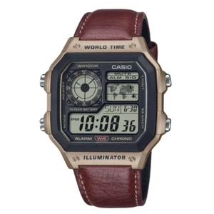 Casio AE-1200WHL-5AV, Reloj Hora Mundial, Cronógrafo, 5 Alarmas, Batería 10 Años - Imagen 1 de 4
