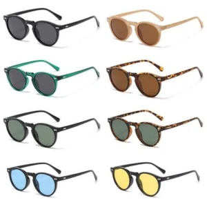 Retro Round Polarized Sunglasses Men Women Vintage Driving Sun Glasses UV400 - Picture 1 of 17