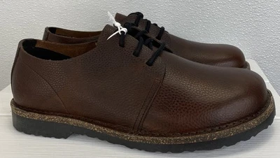 Birkenstock Uppsala Oxford Men's Size 10 Brown Leather Casual Lace Up Dress Shoe - Image 1 of 4