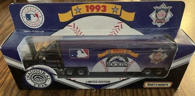 1993 Matchbox Inaugural Year Colorado Rockies 1/87 NASCAR Team Transporter NIB - Image 1 of 4