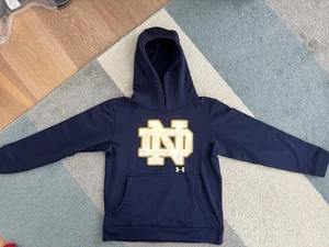Under Armour x Notre Dame ND Irish Pullover Hoodie Jugend Kinder XS Selten - Bild 1 von 8